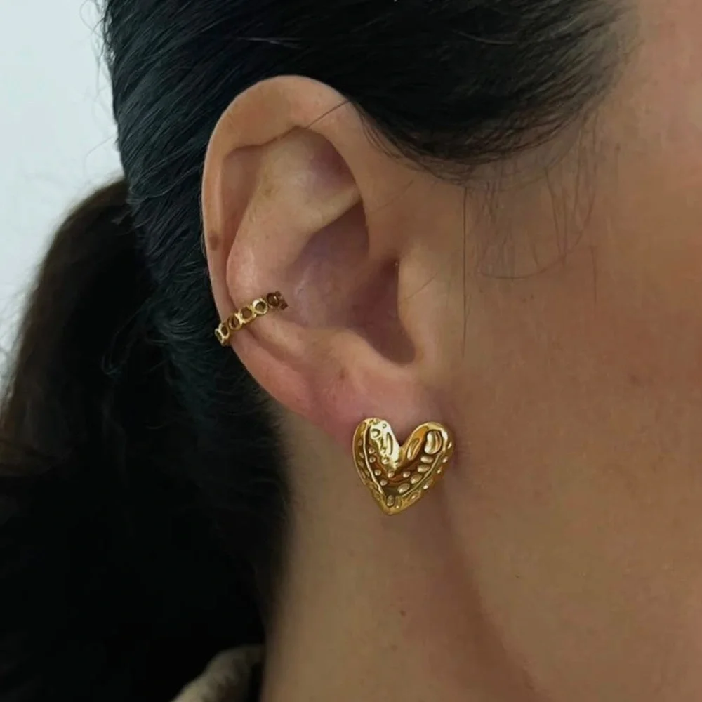 Heart studs - Picture 5 of 5